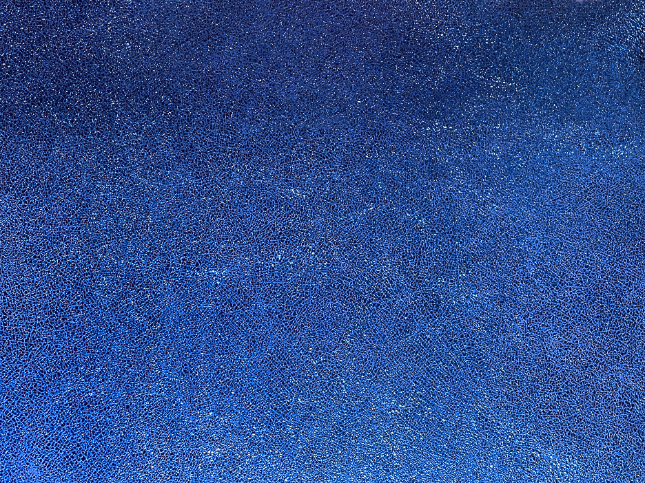 Ocean blue - Metallic leather