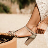 Sandale mariage femme vert sauge