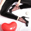 Escarpin plateforme effet croco