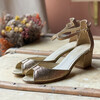 Sandale mariage paillettes femme