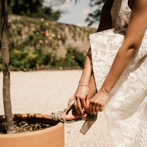 Sage green wedding sandal for women 