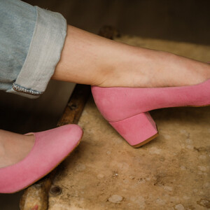 Petit escarpin rose bonbon