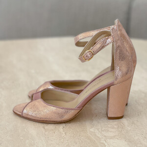 Charlotte high en irisé or rose