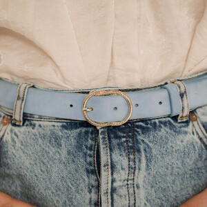 Ceinture sur mesure bleue