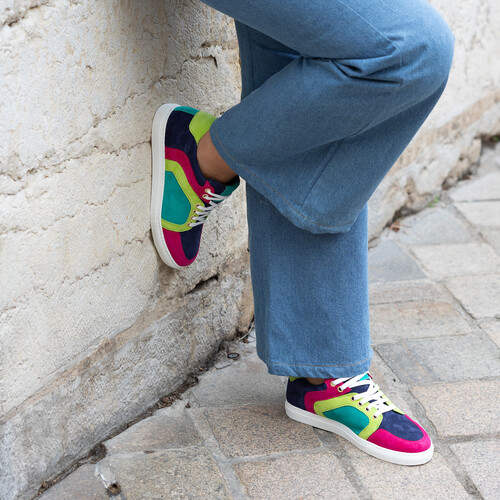 Basket multicolore Basket multicolore