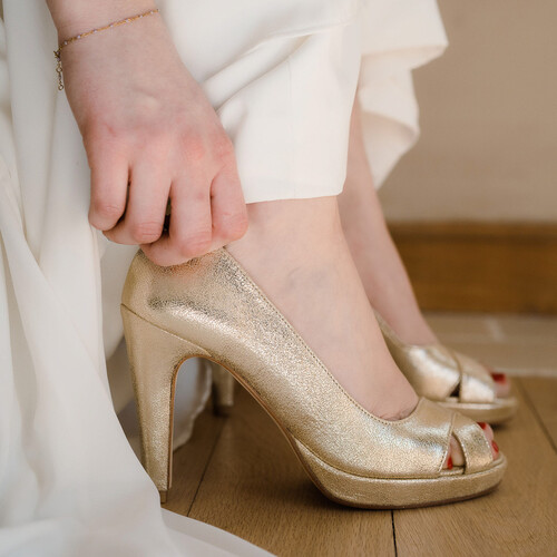 Chaussures de mariée dorés Chaussures de mariée dorés